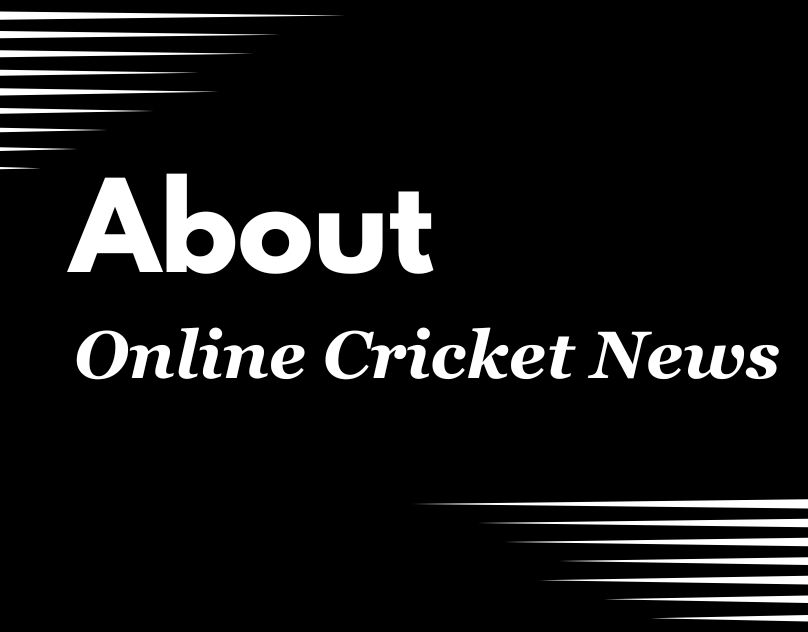 About online cricket news